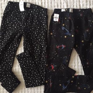NWT Set of 2 girls Gap leggings